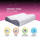 Kozynap Contour Memory Foam Pillow with Ergonomic Design, Pressure Relief Foam, Neck Support and 5 Years Warranty