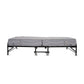 Kozynap Foldable Spring Mattress Side View Showing Dual Fold Design and Portable Frame with Wheels