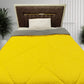 Top view Kozynap mattress protector yellow grey soft all season dual colour comforter