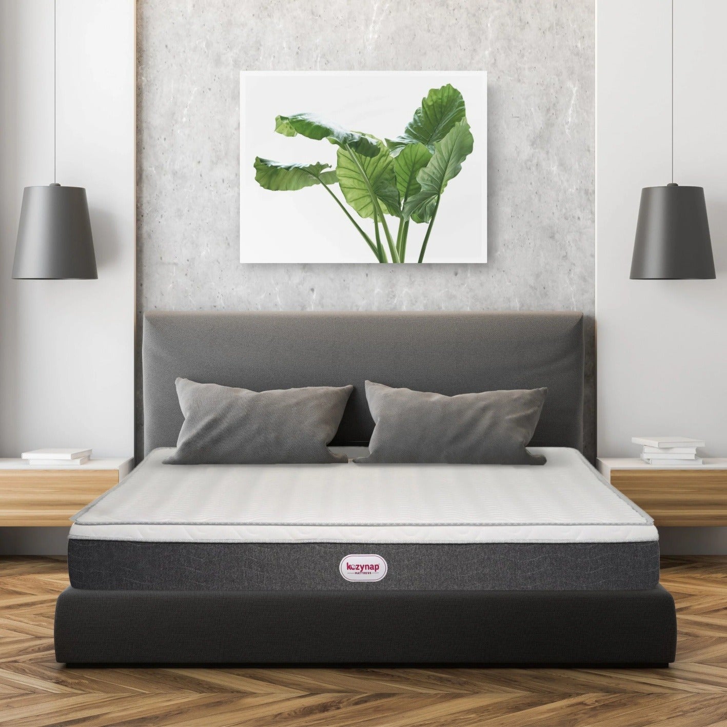 Kozynap Ortho Memory Mattress Lifestyle View Memory Foam Mattress for Back Pain Relief with Orthopedic Support