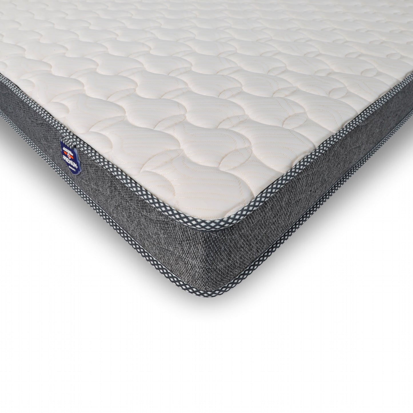 Kozynap Ortho Memory Mattress Corner View Quilted Fabric Finish with Soft Memory Foam Layer and Strong Edge Support