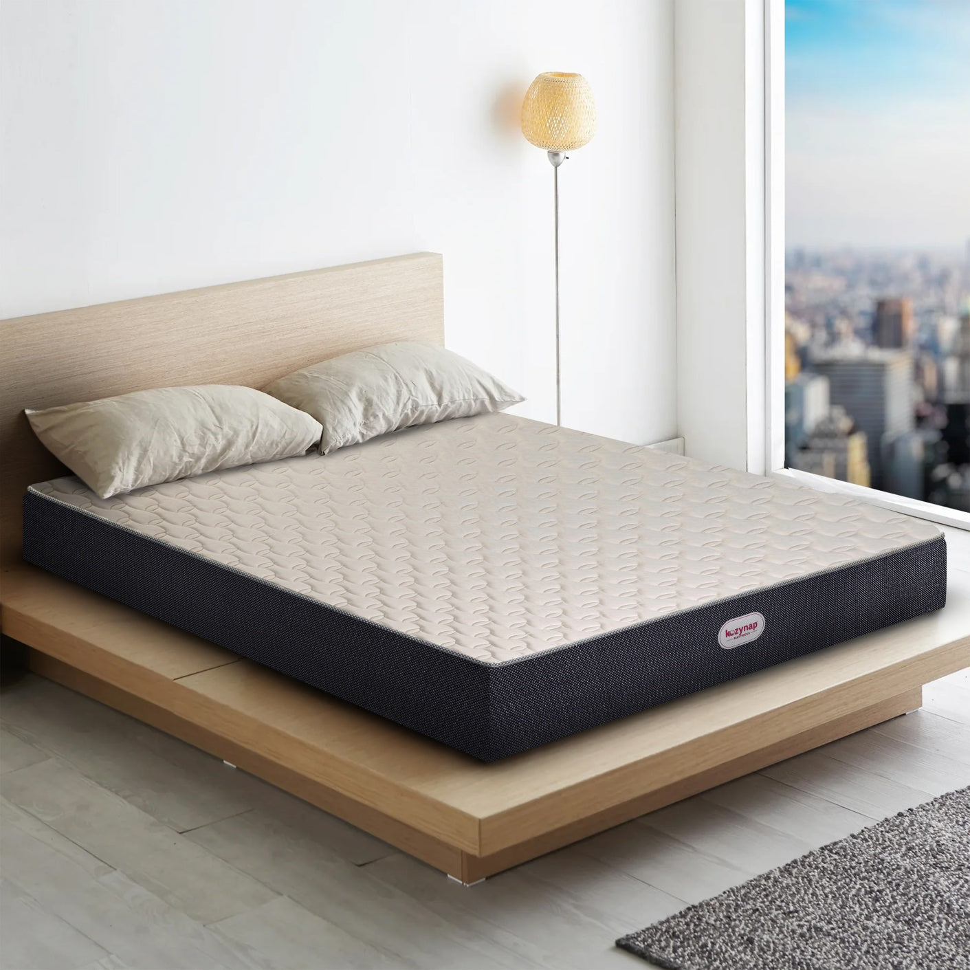 Kozynap Ortho Memory Mattress Lifestyle View Memory Foam Mattress for Back Pain Relief with Orthopedic Support