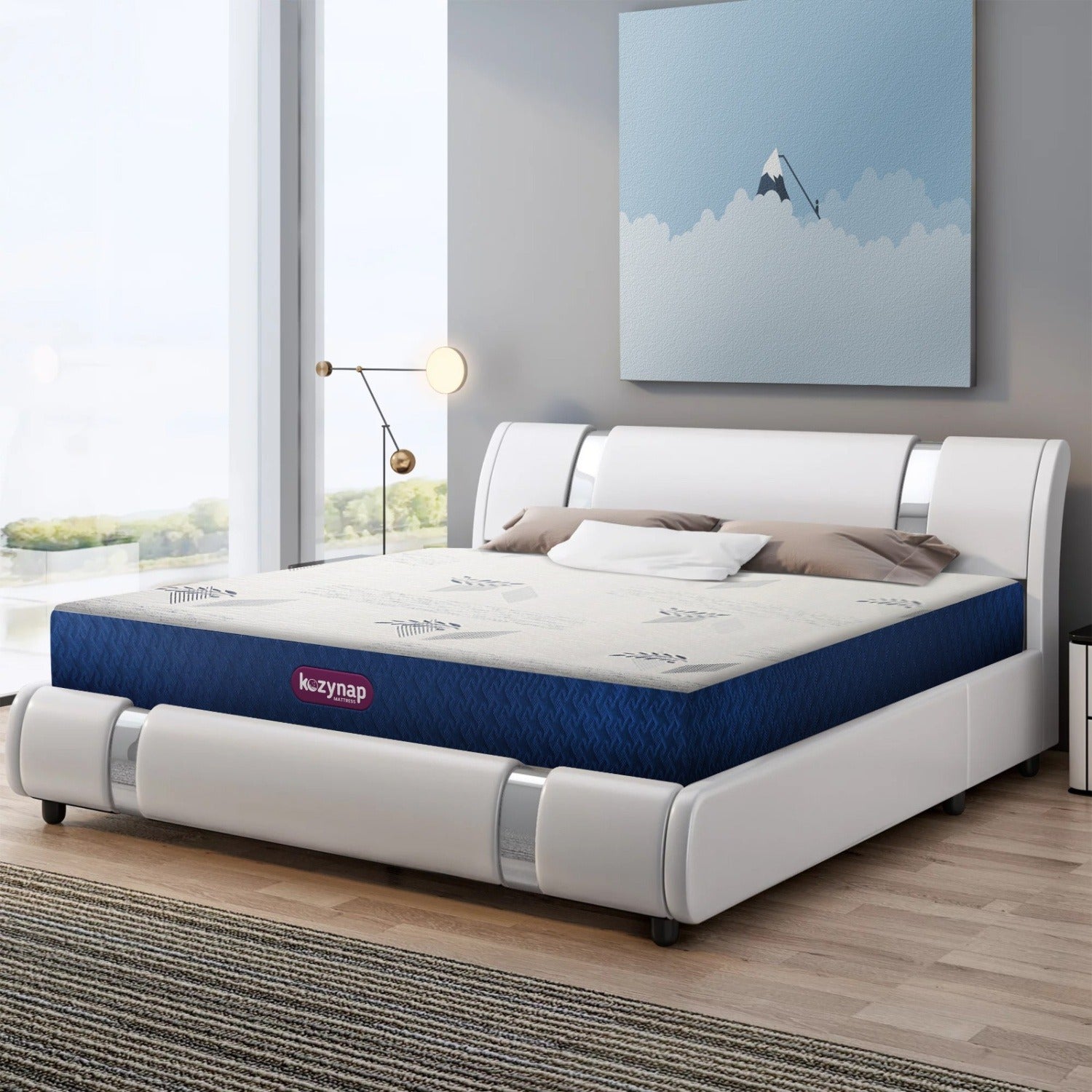 Kozynap Ortho Memory Mattress Premium Bedroom View Memory Foam Orthopedic Mattress with Soft Comfort and Firm Base