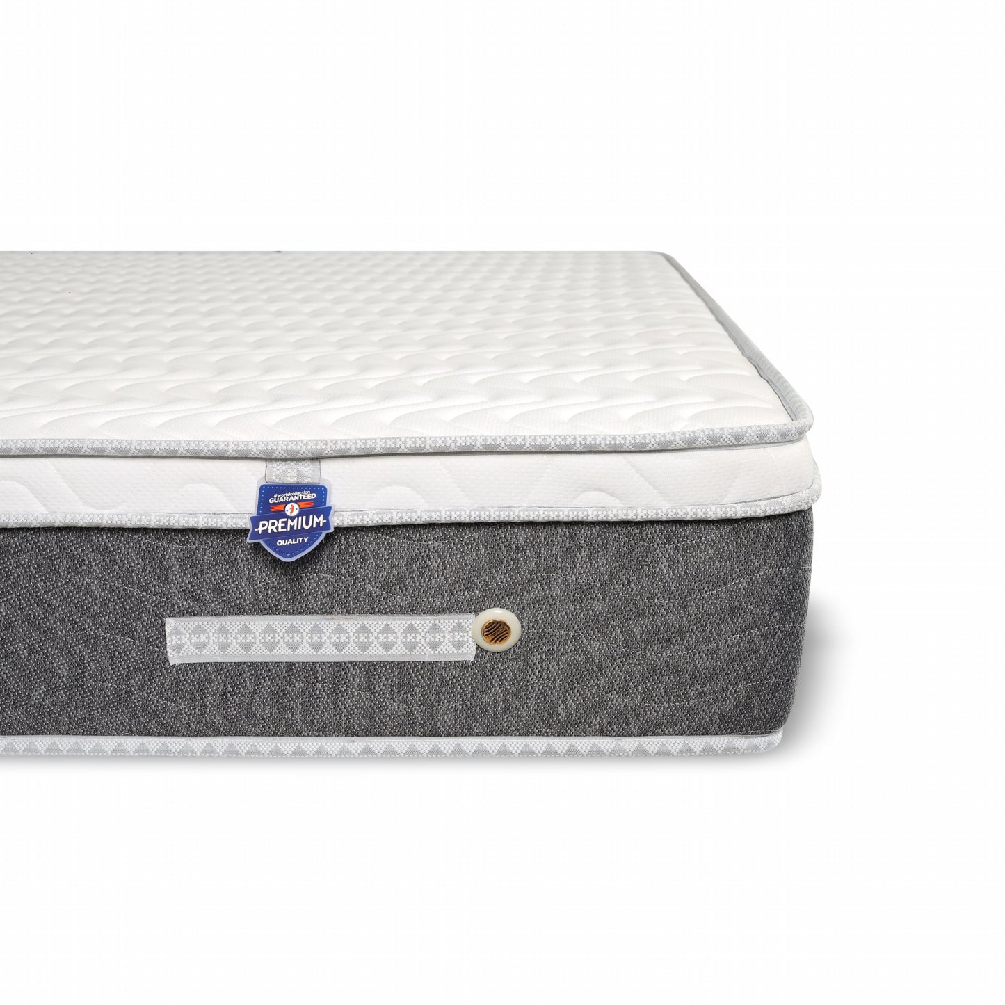 Kozynap Spine Therapy Spring Mattress Side Angle View Showing Thick Orthopedic Build and Durable Fabric Finish