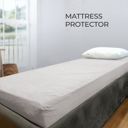 Kozynap Waterproof Mattress Protector White Color Soft Fabric