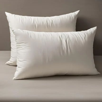 Pair of pillows styled on a bed
