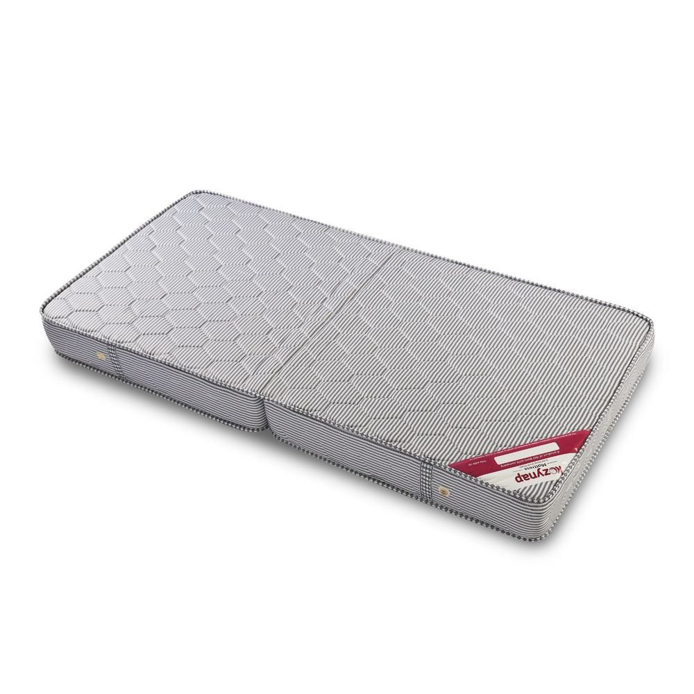 Top view of the Roll Away Bed mattress folded in half