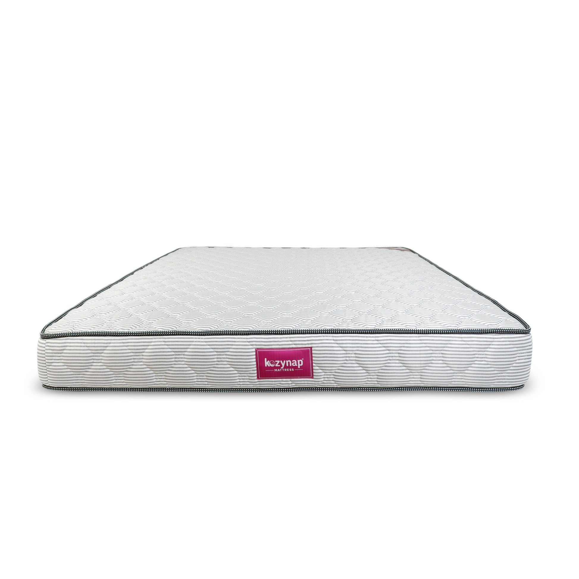 Kozynap Spring Plus Hybrid Mattress Angled View Showing Thick Build and Premium Fabric Finish