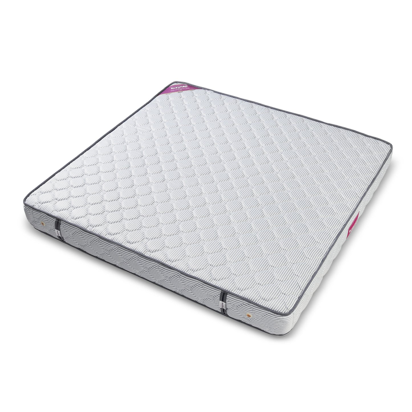 Kozynap Spring Plus Hybrid Mattress Front View with Brand Tag and Premium Stitching Finish