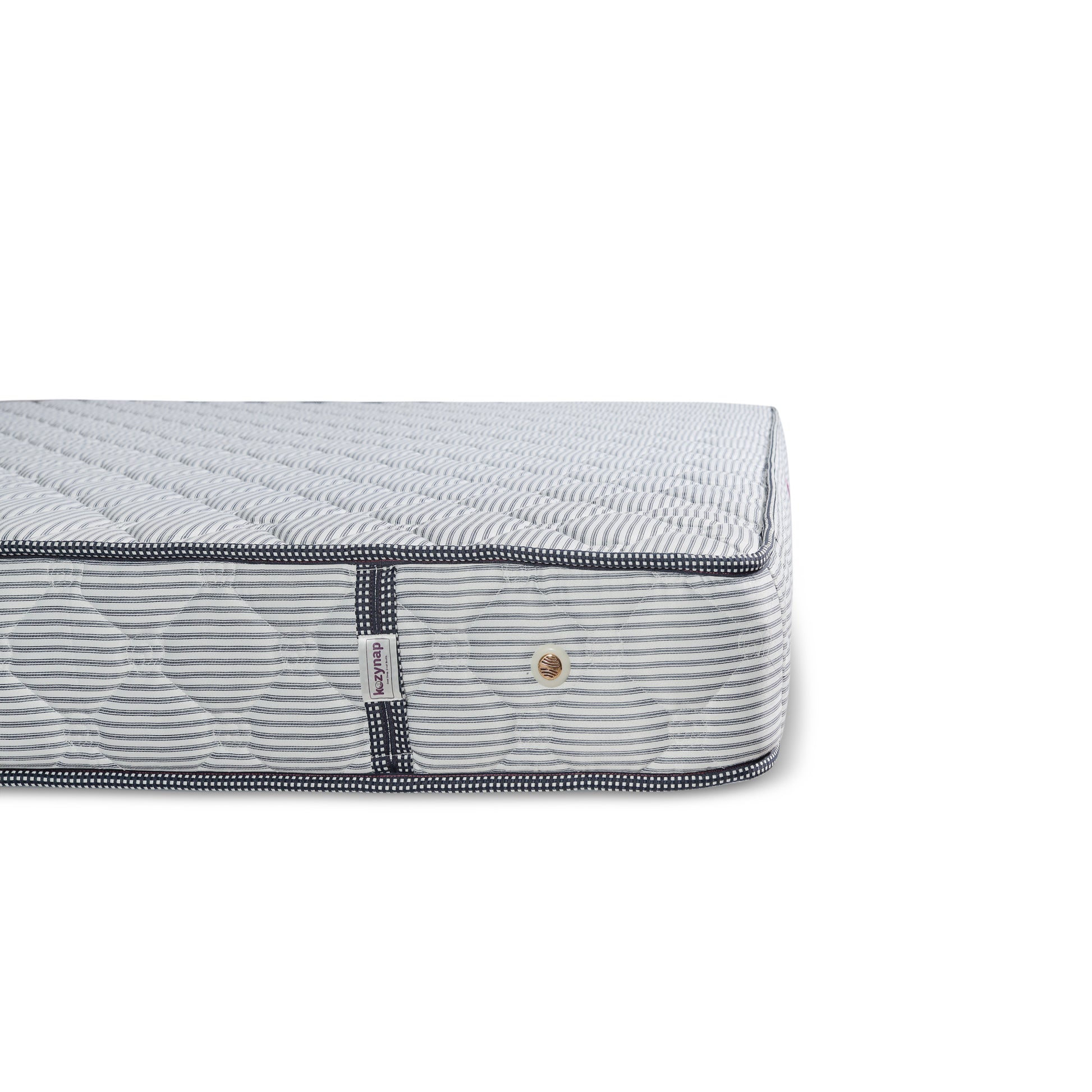 Kozynap Spring Plus Pocket Spring Mattress Side View Showing Air Vent and Reinforced Edges